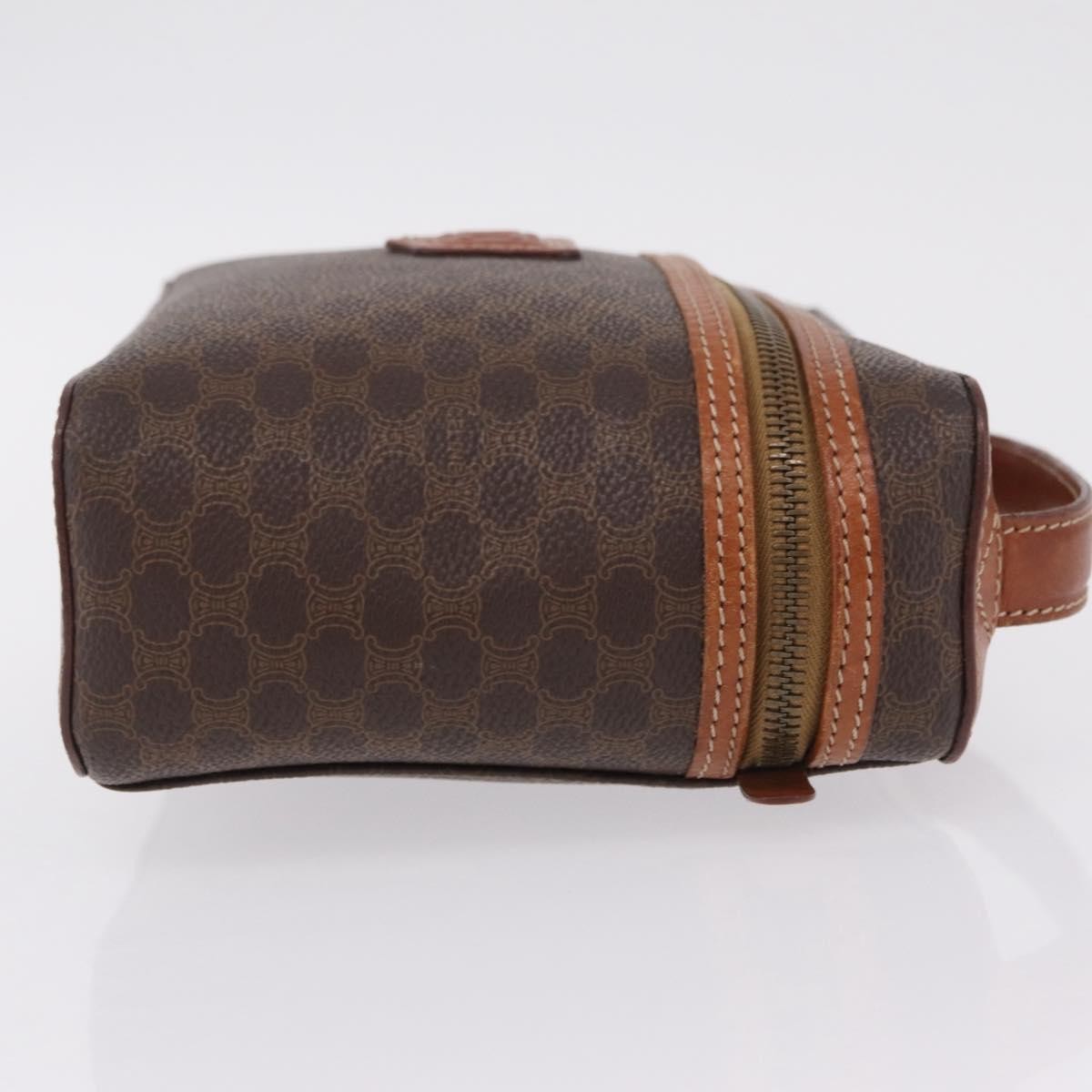 Celine Macadam Vanity Canvas, Brown, Canvas, Clutch
