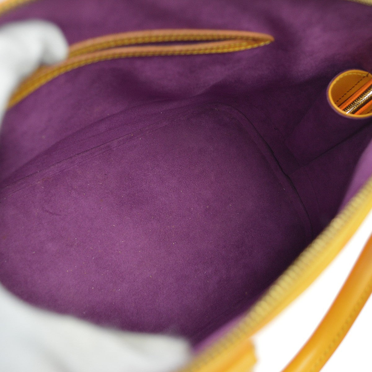 Louis Vuitton Alma Handbag Epi Leather, Yellow, Leather, Handbag