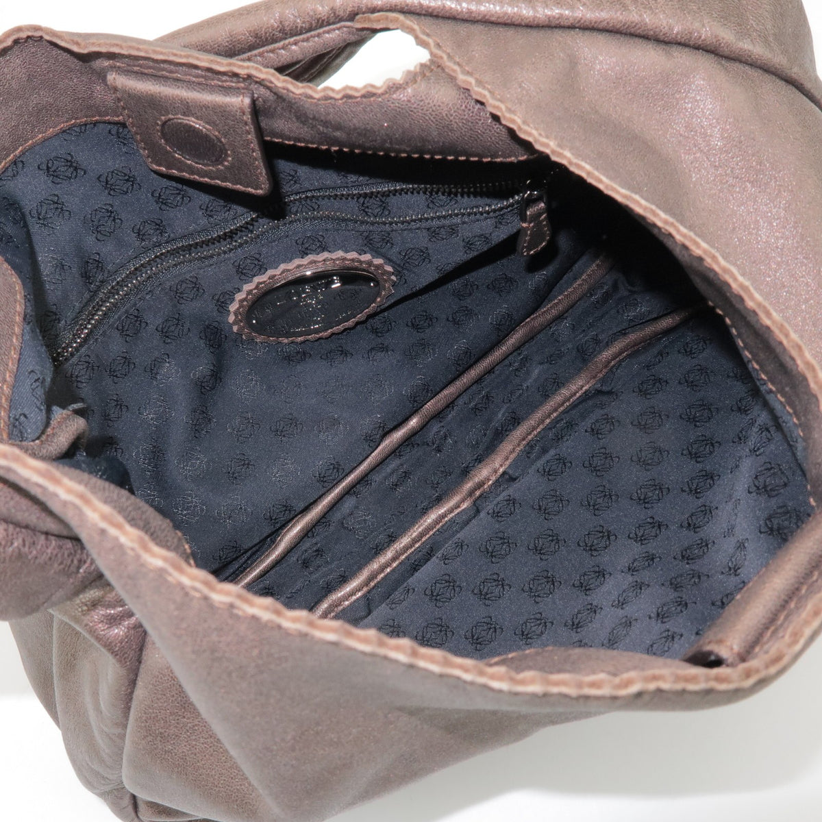 Loewe Anagram Leather, Brown, Leather, Tote Bag