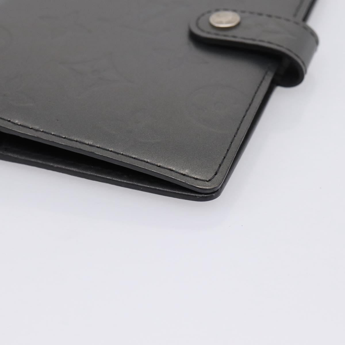 Louis Vuitton Agenda Cover Monogram Empreinte Leather, Gray, Canvas, Wallet