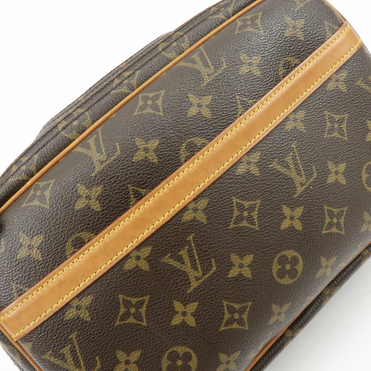 Louis Vuitton Reporter Monogram Canvas, Brown, Canvas, Shoulder Bag