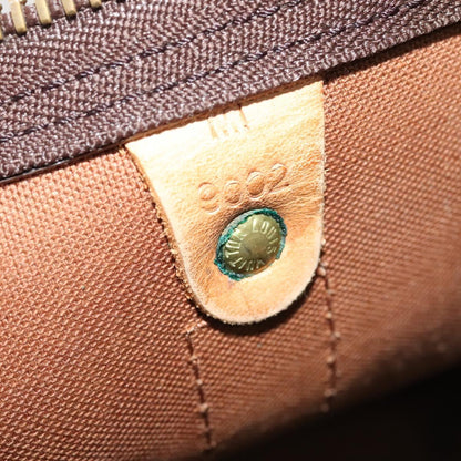 Louis Vuitton Keepall Bag Monogram Canvas, BROWN, CANVAS, Travel bag