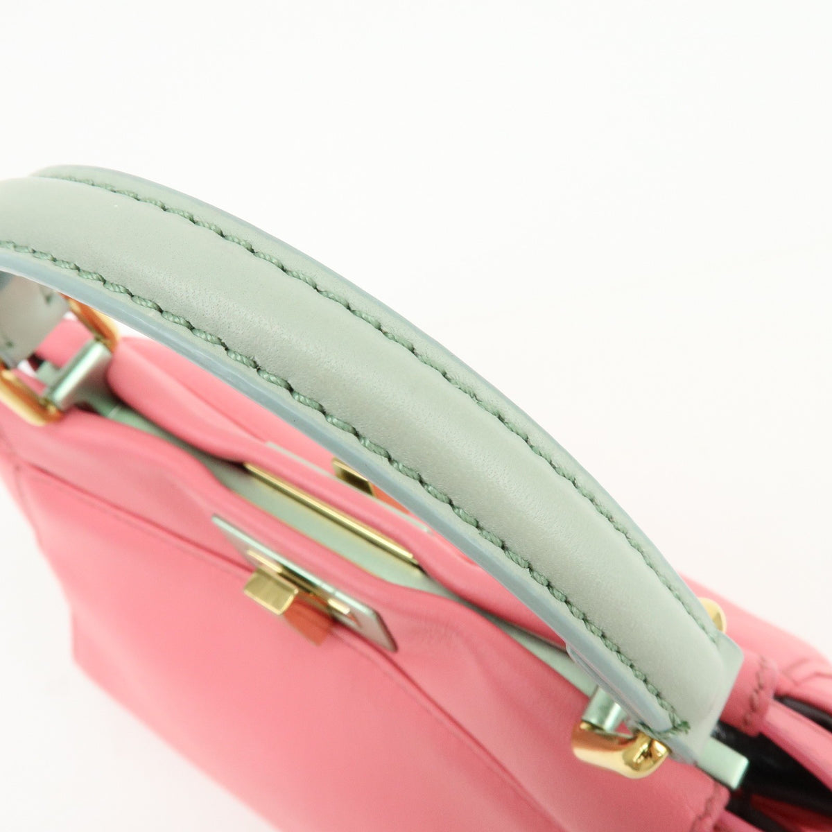 Fendi Peekaboo Leather, Pink, Leather, Handbag