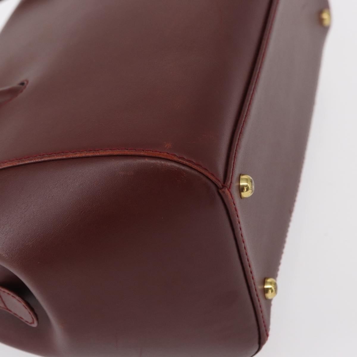 Cartier Must Line Leather, Burgundy, Leather, Handbag