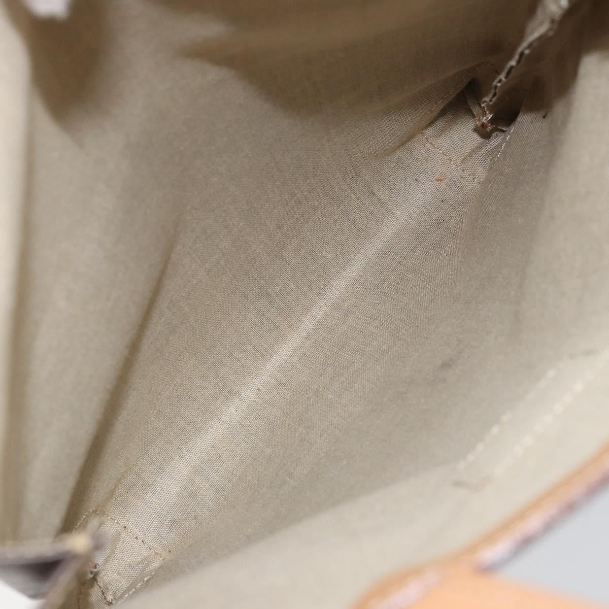 Celine Vintage Macadam Canvas and Leather, Brown, Canvas, Tote Bag