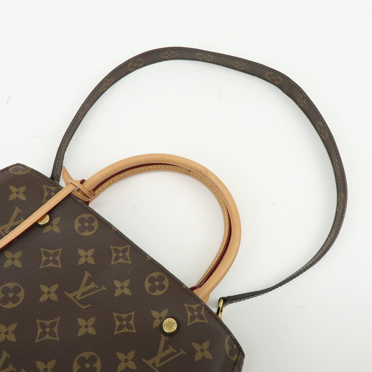 Louis Vuitton Montaigne Monogram Canvas, Brown, Canvas, Handbag