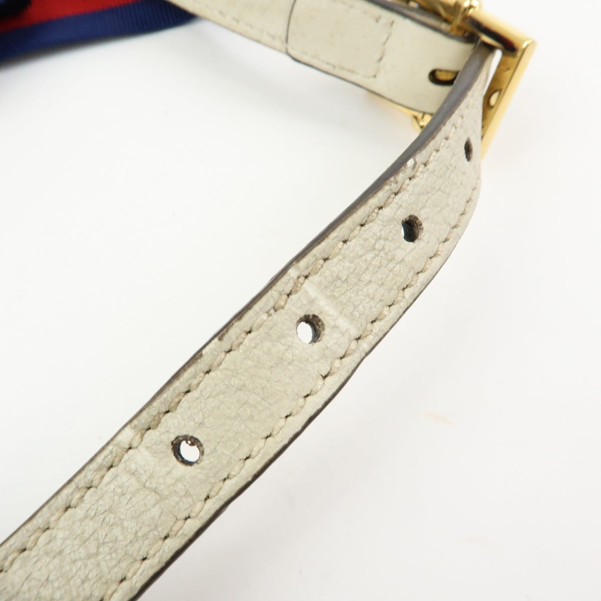Gucci Sylvie Printed Leather, Beige, Leather, Shoulder Bag
