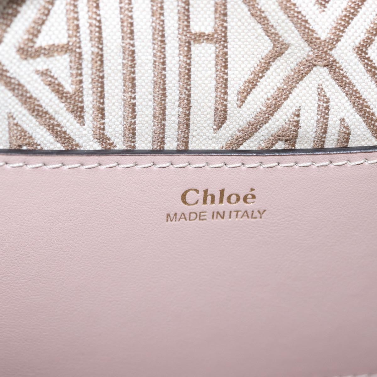 Chloe Daria Chain Leather, Pink, Leather, Handbag