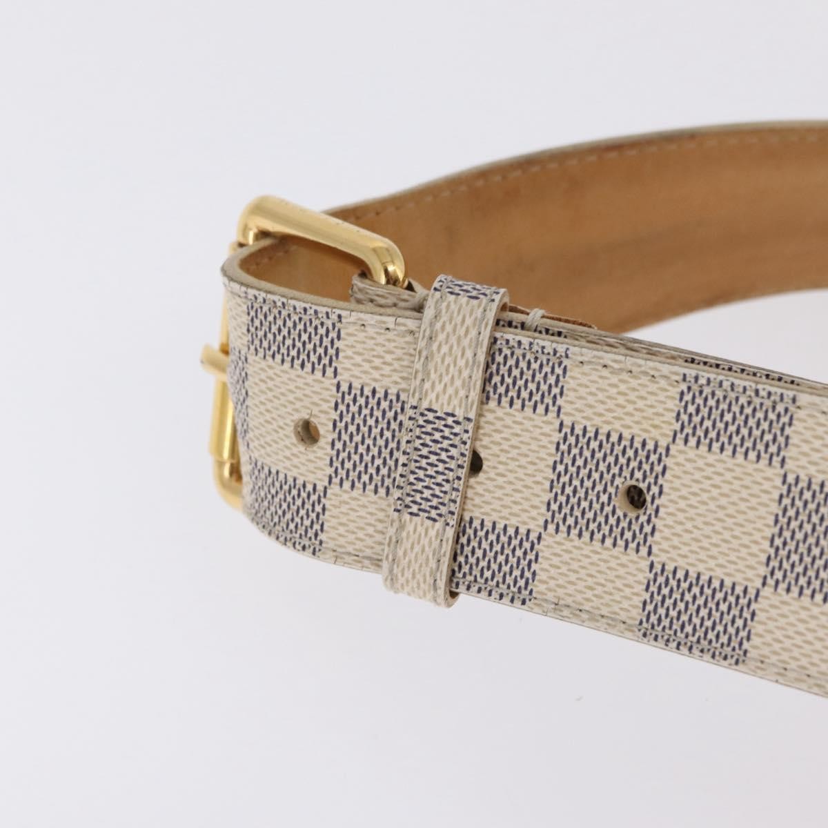 Louis Vuitton Solo Belt Damier, White, Canvas, Clutch