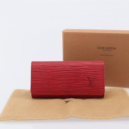 Louis Vuitton Multiclés 4 Cuir verni, Red, Leather, Wallet