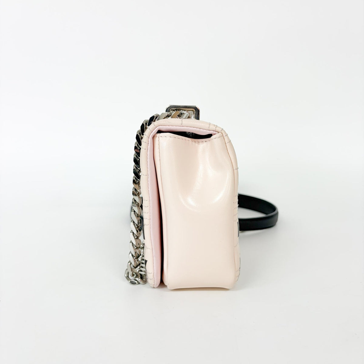 Burberry Lola Bum Quilted Lambskin, Pink, Calfskin, Handbag