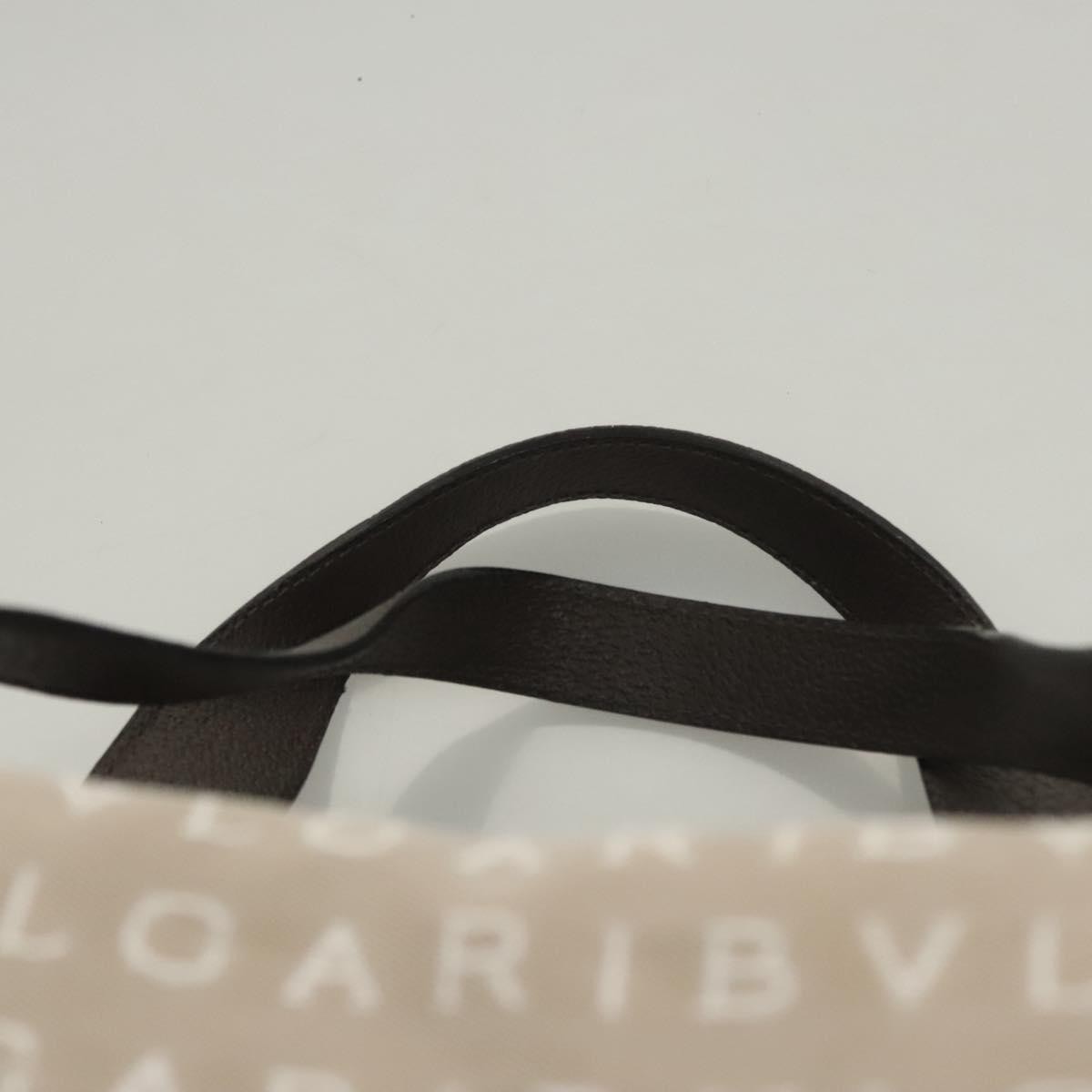 Bvlgari Logomania Canvas, Beige, Canvas, Shoulder Bag