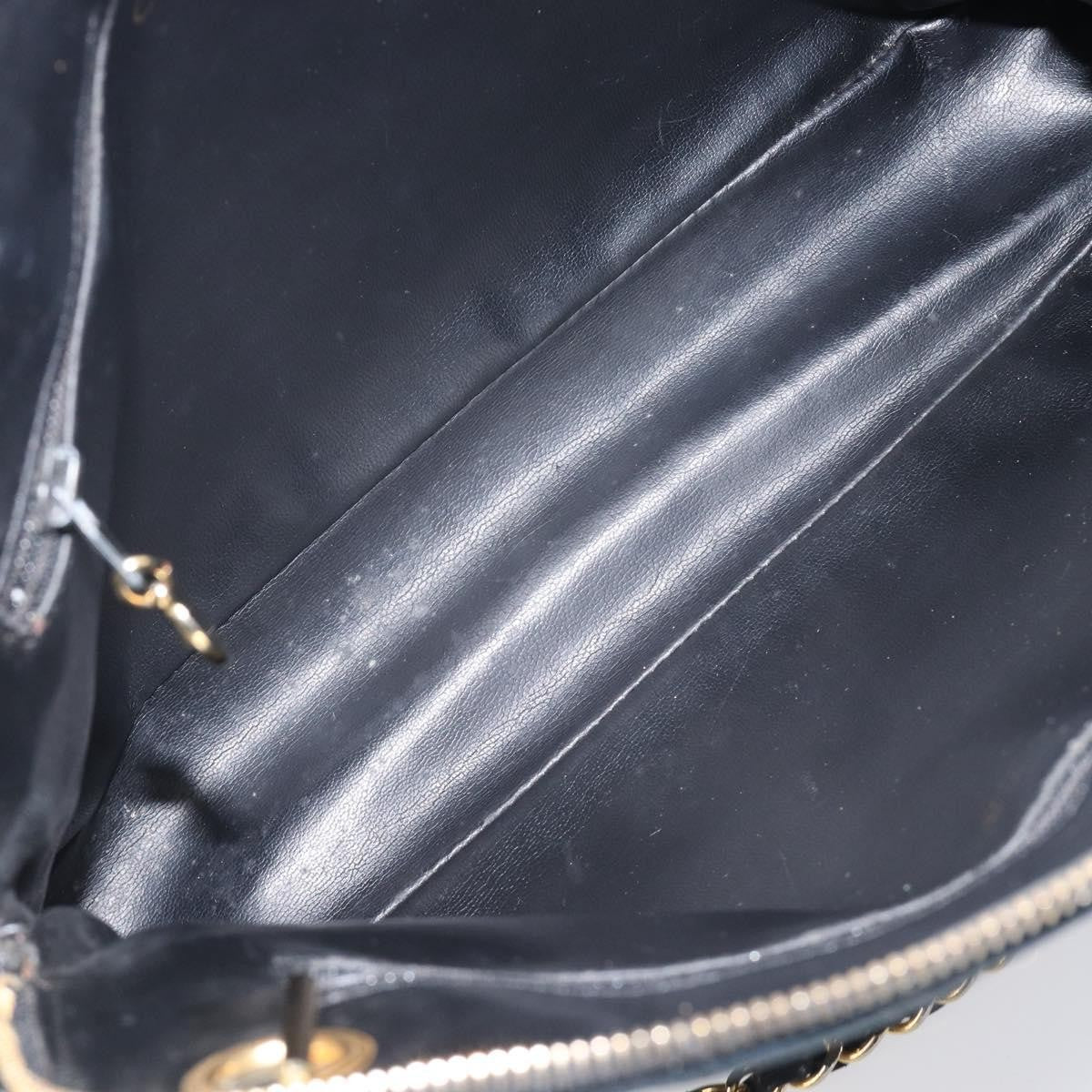 Chanel Shoulder Quilted Leather, Black, Leather, Shoulder Bag