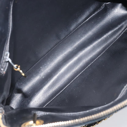 Chanel Shoulder Quilted Leather, Black, Leather, Shoulder Bag