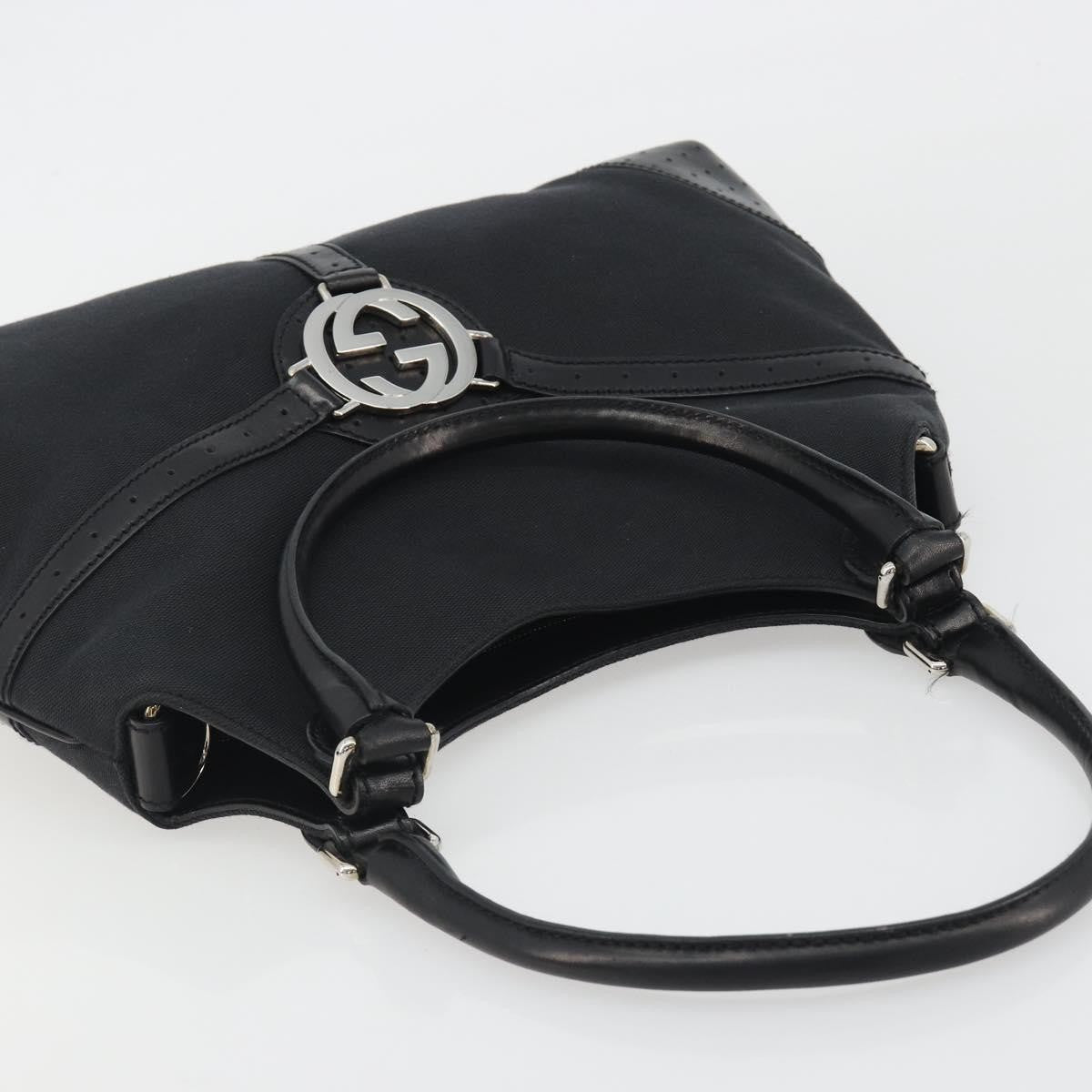 Gucci Reins Web Canvas, Black, Canvas, Shoulder Bag