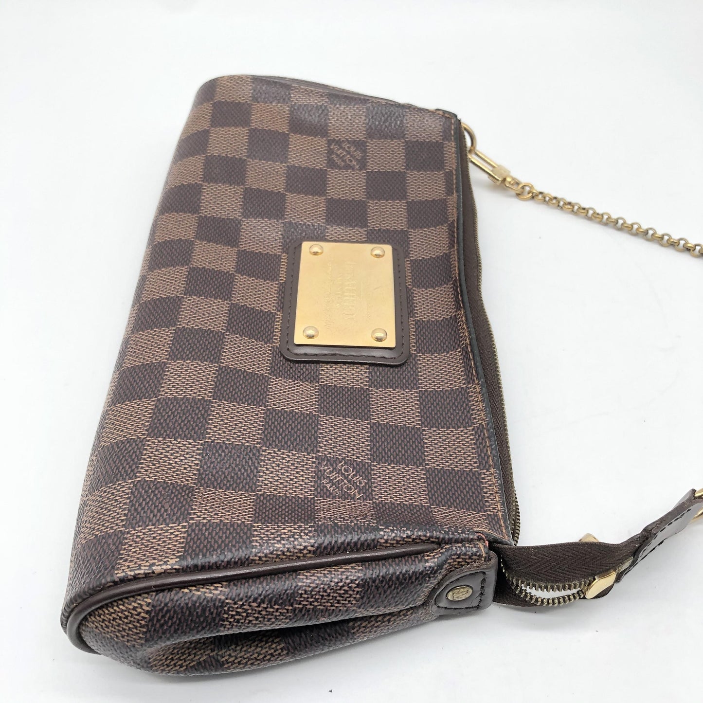 Louis Vuitton Eva Damier Ebene, Brown, Canvas, Shoulder Bag