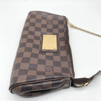 Louis Vuitton Eva Damier Ebene, Brown, Canvas, Shoulder Bag