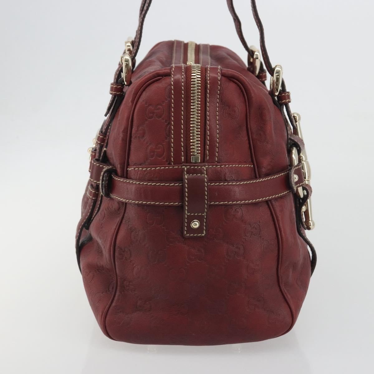 Gucci 85th Anniversary Boston Guccissima Leather, Red, Leather, Shoulder Bag