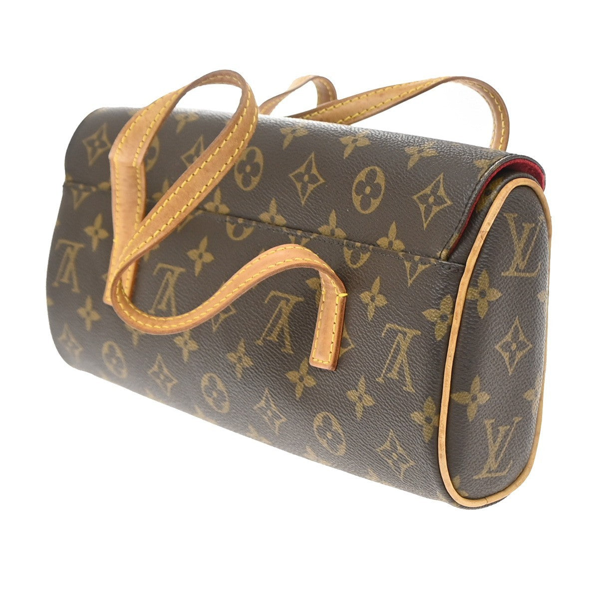 Louis Vuitton Sonatine Monogram Canvas, Brown, Canvas, Handbag
