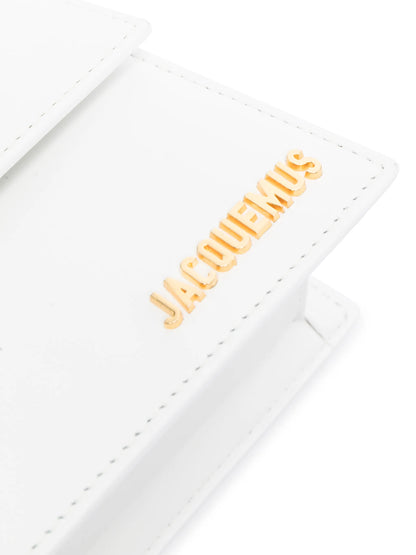 Jacquemus Le Chiquito Moyen Bag Leather, WHITE, LEATHER, Handbag