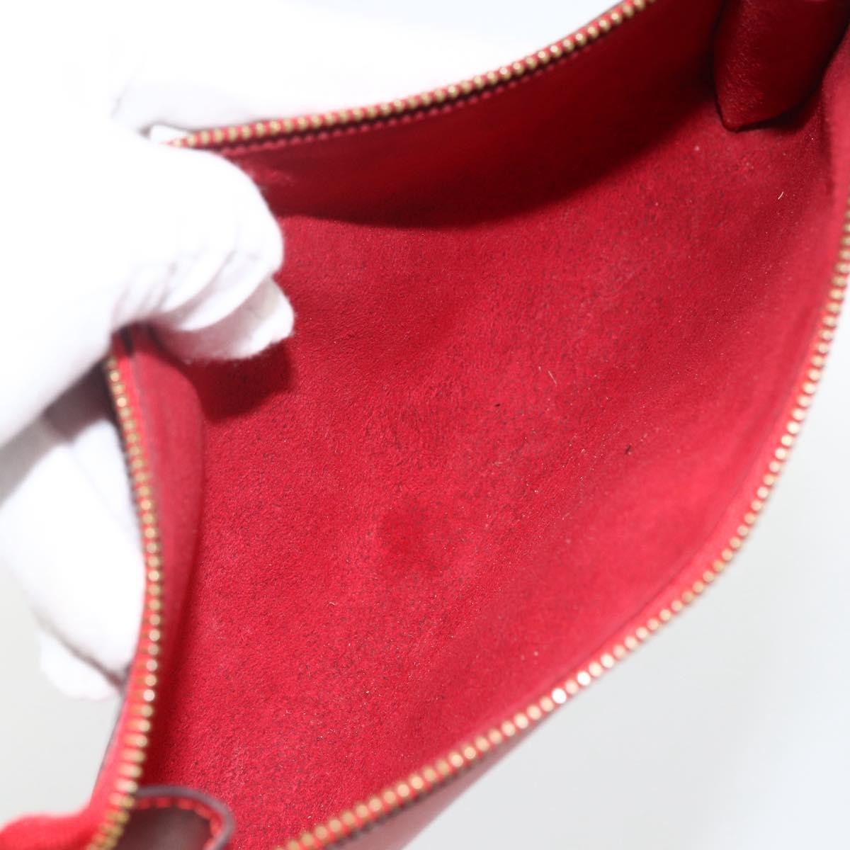 Louis Vuitton Pochette Accessoires Epi Leather, Red, Leather, Clutch