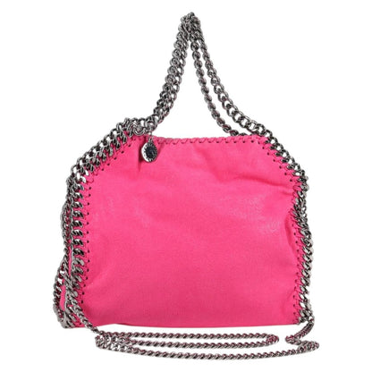 Stella McCartney Falabella Fold Over Suede, Pink, Suede, Shoulder Bag