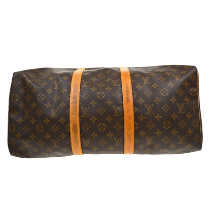 Louis Vuitton Keepall Monogram, Brown, Canvas, Travel Bag