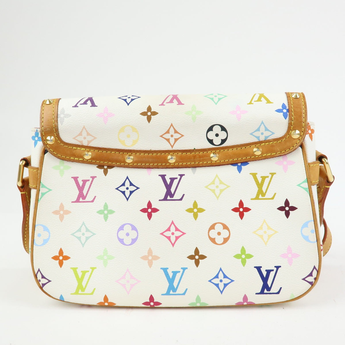 Louis Vuitton Sologne Monogram Multicolor, White, Canvas, Handbag
