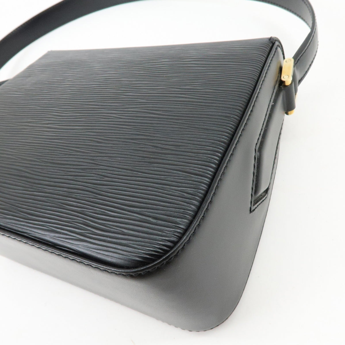 Louis Vuitton Buci Epi Leather, Black, Leather, Handbag