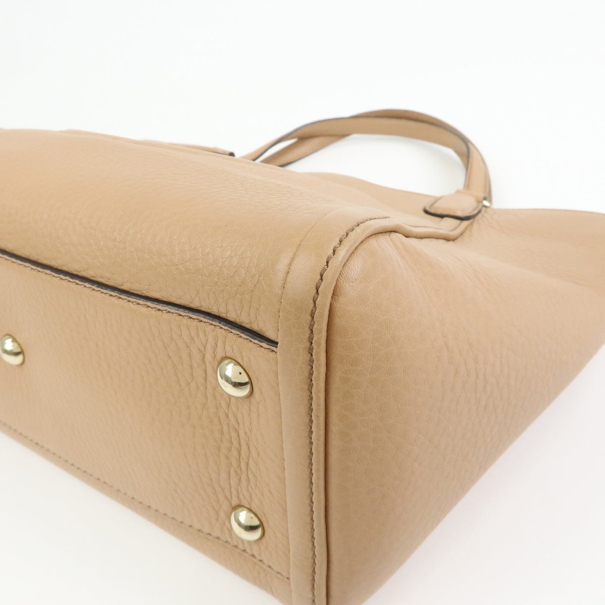 Gucci Soho Working Leather, Beige, Leather, Tote Bag