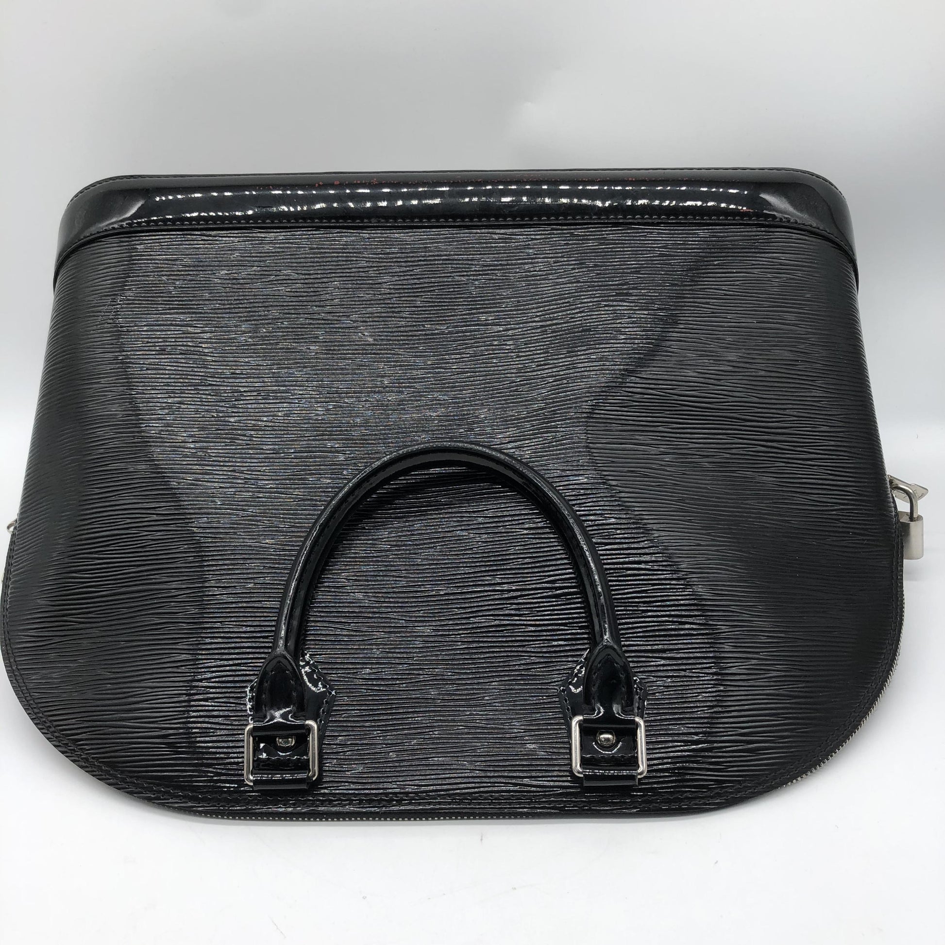 Louis Vuitton Alma Epi, Black, Leather, Handbag