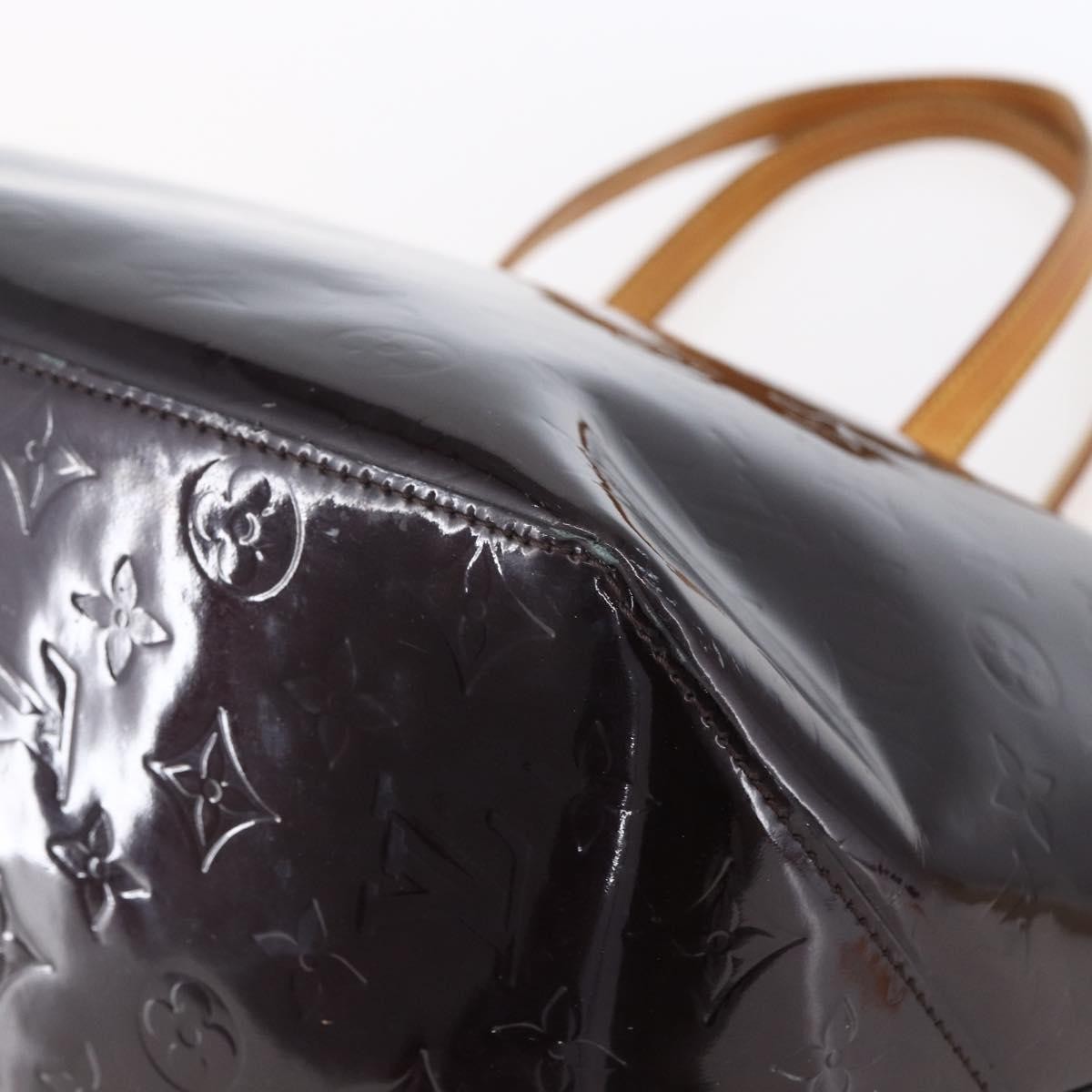 Louis Vuitton Bellevue Monogram Vernis, Burgundy, Patent Leather, Tote Bag