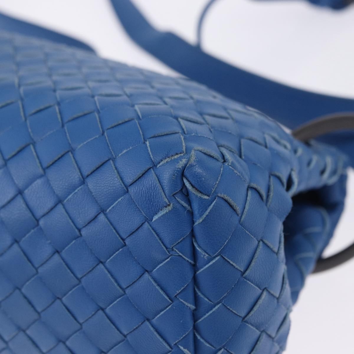 Bottega Veneta Adjustable Flap Intrecciato Nappa, Blue, Leather, Shoulder Bag