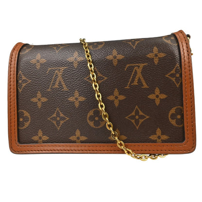 Louis Vuitton Dauphine Chain Reverse Monogram Canvas, Brown, Canvas, Shoulder Bag