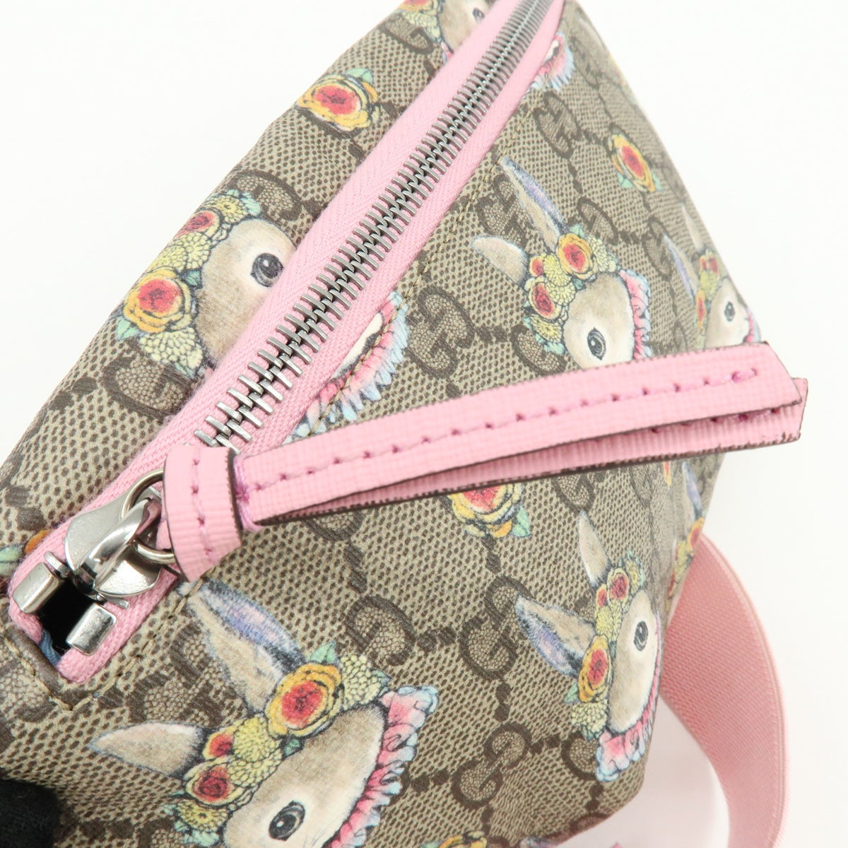 Gucci Children's Belt Printed GG Coated Canvas, Beige, Canvas, Handbag