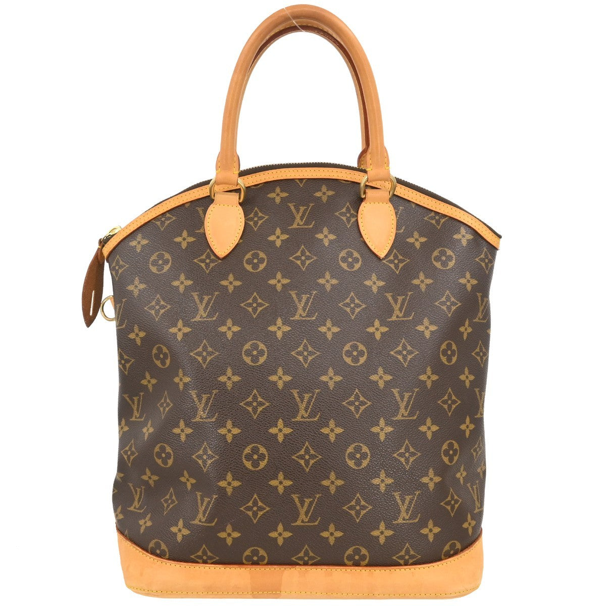 Louis Vuitton Lockit Monogram, Brown, Canvas, Handbag