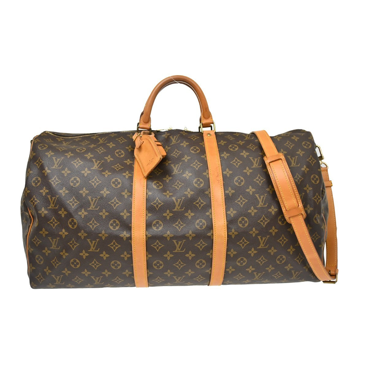 Louis Vuitton Keepall Bandouliere Monogram Canvas, Brown, Canvas, Travel Bag