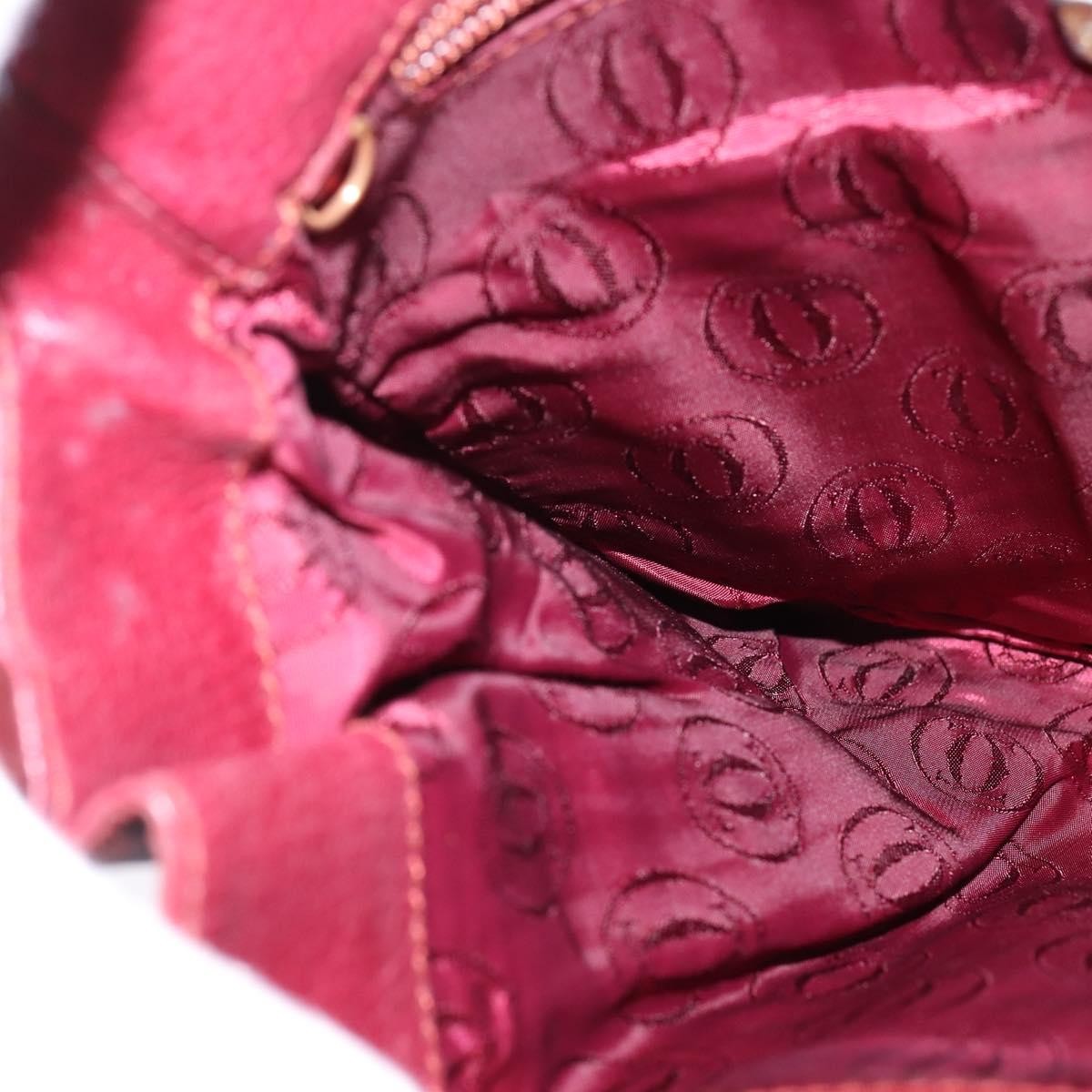 Cartier Must de Cartier Leather, Burgundy, Leather, Bag