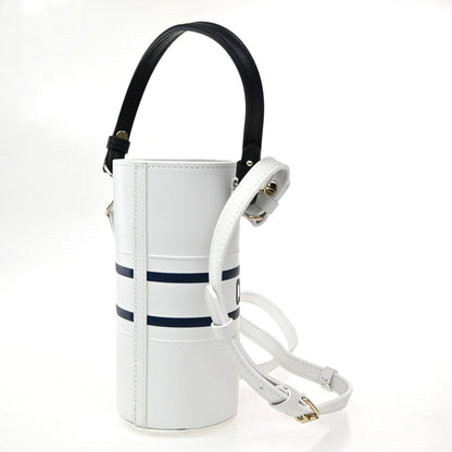 Christian Dior Vibe Bottle Holder Printed Leather, White, Leather, Shoulder Bag