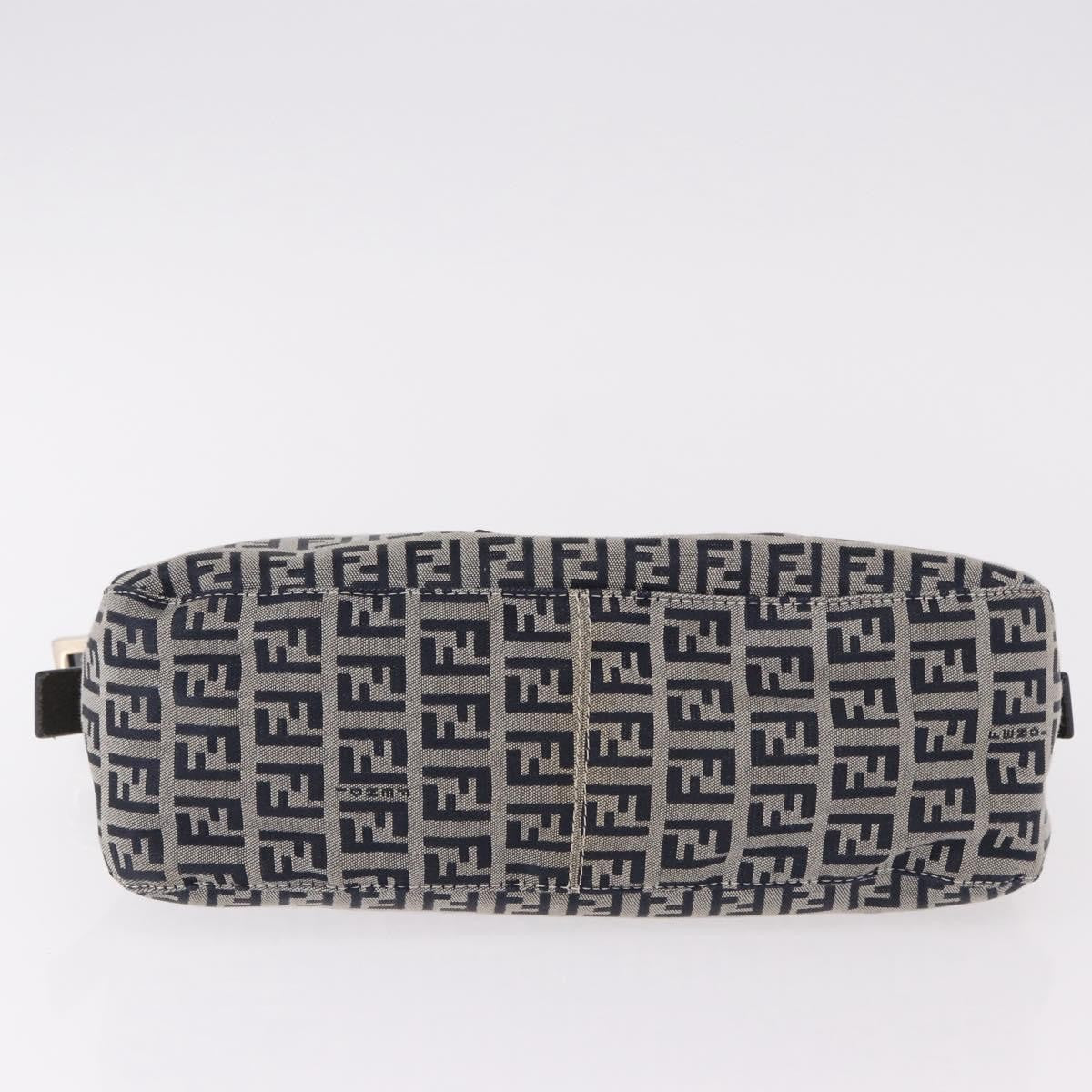 Fendi Baguette Zucchino Canvas, Navy, Canvas, Handbag