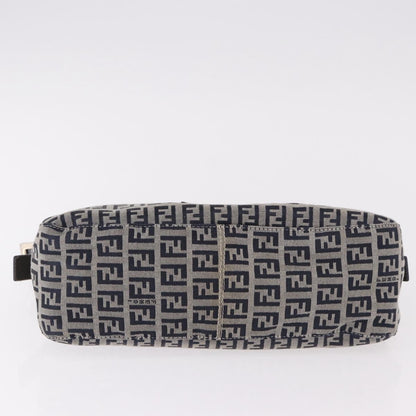 Fendi Baguette Zucchino Canvas, Navy, Canvas, Handbag
