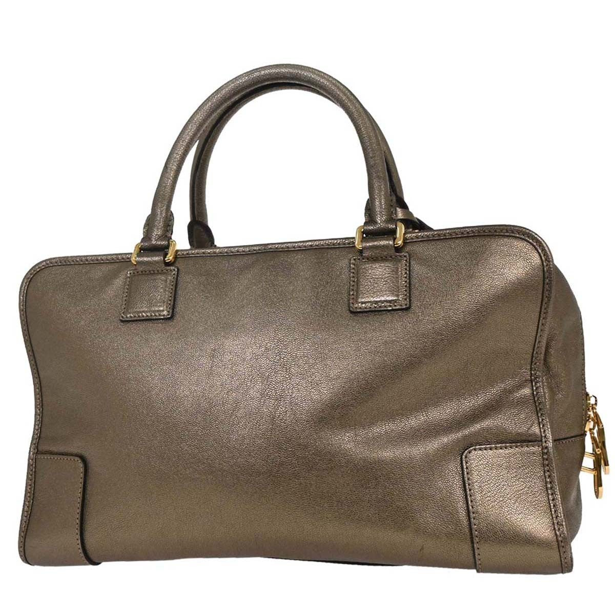Loewe Amazona Leather, Gold, Leather, Handbag