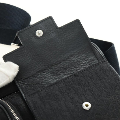 Christian Dior Vintage Street Chic Belt Diorissimo Canvas, Black, Canvas, Handbag