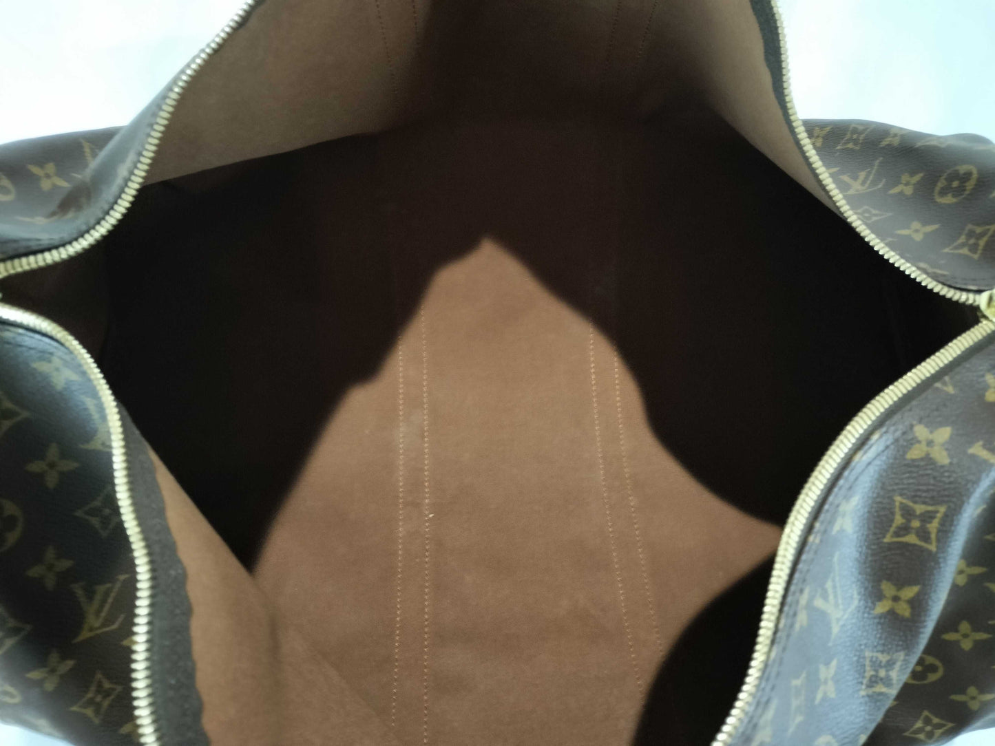 Louis Vuitton Keepall Monogram Canvas, Brown, Canvas, Travel Bag