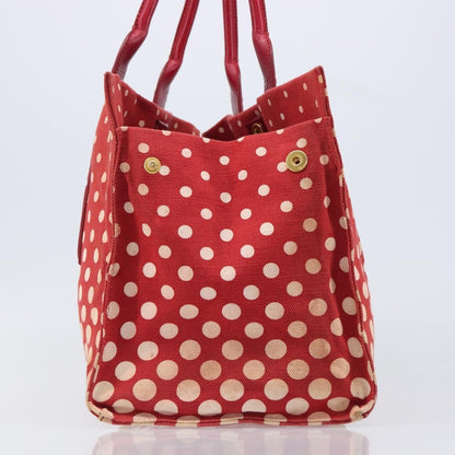 Miu Miu Beau Top Handle Leather, Red, Canvas, Handbag