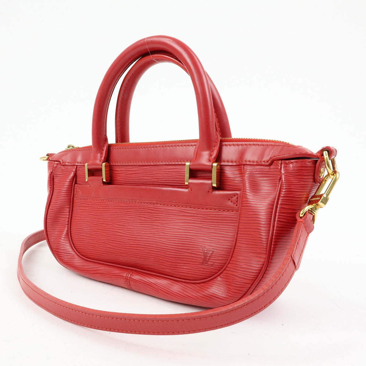 Louis Vuitton Dhanura Epi Leather, Red, Leather, Handbag