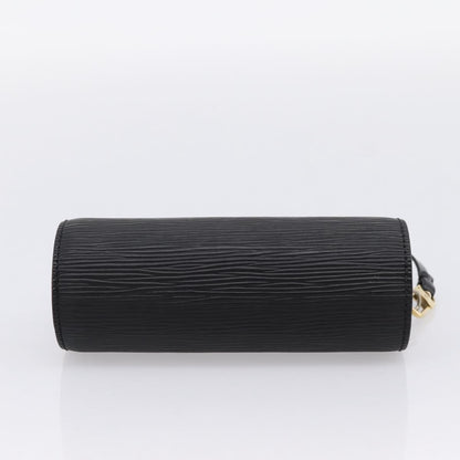 Louis Vuitton Soufflot Pochette Epi Leather, Black, Leather, Clutch