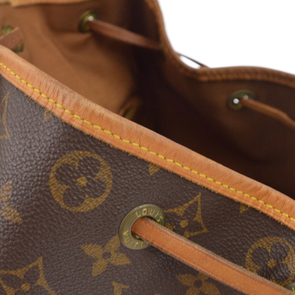 Louis Vuitton Vintage Montsouris Monogram Canvas, Brown, Canvas, Backpack
