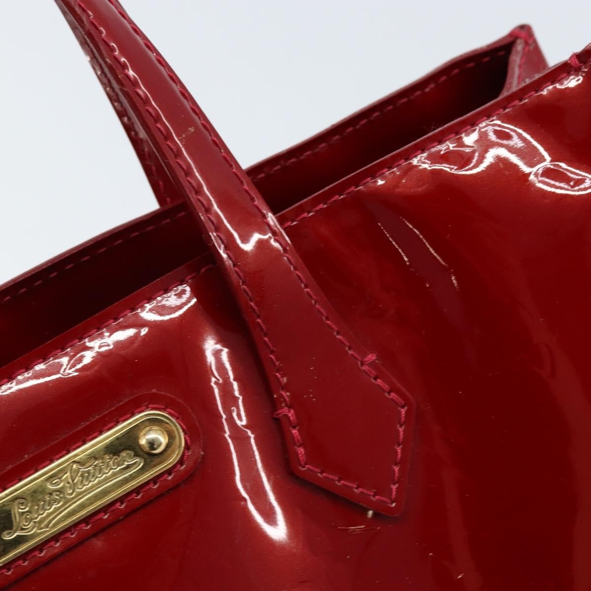 Louis Vuitton Wilshire Monogram Vernis, Red, Patent Leather, Handbag