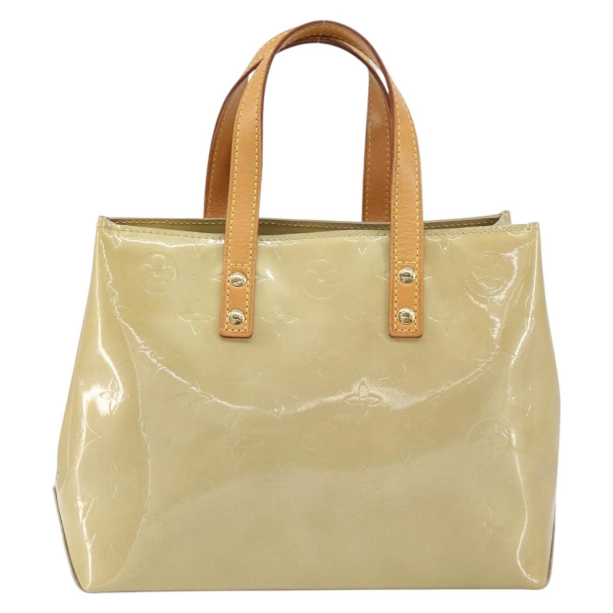 Louis Vuitton Reade Monogram Vernis, Beige, Patent Leather, Handbag